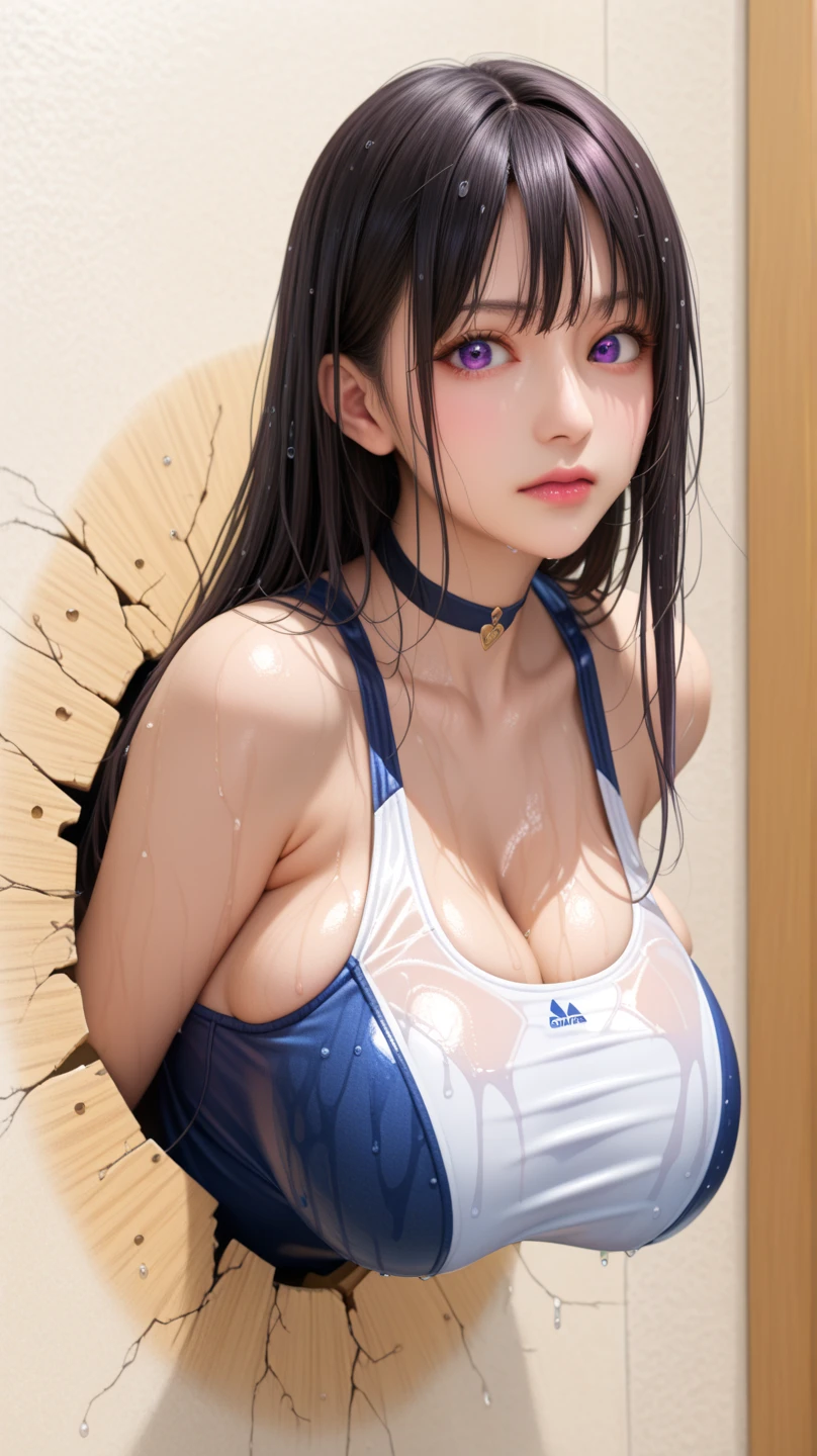 (((UHD)), ((highest quality)), ((masterpiece)), (Very detailed), (High resolution), (Beautiful detailed sparkle), (High detail), (Anatomically correct)), ((Realistic)), 8k, 1080P, 

(((One Woman))), 
(Symmetrical facial features:1.4, Perfect Face), Beautiful clavicle, (Beautiful fingers), (((Beautiful breasts, Slightly smaller chest))), 
Beautiful body, Beautiful thighs, Beautiful feet, Perfect round butt, (((Detailed skin, Textured skin, Beautiful white skin:1.4))), 

(Baby Face, cute, 18-year-old), 
(Droopy eyes, Expression of fine eyes, Beautiful and delicate eyes, Sparkling eyes, twinkle in the eyes, blue eyes), 
(Beautiful Nose,Thin Nose), 
(Smaller mouth, Glossy Lips, Beautiful Lips, thick lips), 

(Beautiful Hair, Shiny Hair, Shiny Hair), Hair fluttering, (((Black Hair, Forehead, Ponytail Hair))), 

(Light pink sleeveless high neck knit:1.4)、(Denim skinny pants), sneakers,  Earrings、Silver Necklace、
BREAK 

(smile), 
(Character Focus, Upper Body, Bust Shot, Turn your body to the side, turn around, Raise your arms and stretch your back),  

BREAK 
((noon、Sunshine、garden、squirt)), 

