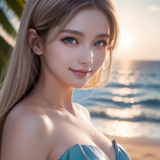 (((masterpiece, best quality))), (((high quality))), (((high resolution illustration))), (((hyper detail))),(((NSFW))), (((Wordsworth's Sharon))),(((Very beautiful long blonde hair))), (((Very beautiful face))), ((((Detailed face)))),(((very beautiful blue eyes))),(((Realistic Skin))),(((kindly smiling, shy expression))),(((her face is flushed))),(((slim body))),(((slim thighs))),(((small breasts))),(((very beautiful slender legs))),(((party dress with very detailed and intricate decoration))),(((beautiful earrings))),(((beautiful hair ornaments))),((A cloak with very detailed and intricate decoration))),((Late at night, on the sand of a beautiful beach))),(((has a huge weapon))), (highest quality:1.6), (超A high resolution:1.5), (Realistic:1.75), 8K resolution, Canon EOS R5, 50mm, Absurd, Ultra-detailed,Cinema Lighting,(((Dignified appearance))),(((terrified face))),(((Wet skin)))