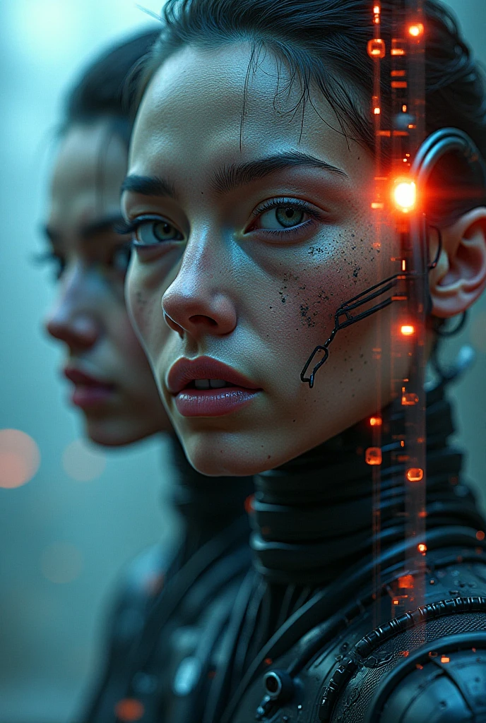 <lora:split2:1> split head and body, cyborg inside girl, cyberpunk city in the background, <lora:IPXL_v8:0.8> inkpunk, <lora:Double_Exposure:1> double exposure, colorful neon lights, <lora:add-detail-xl:2> misc, (masterpiece:1.2), best quality, (hyperdetailed, highest detailed:1.2), high resolution textures