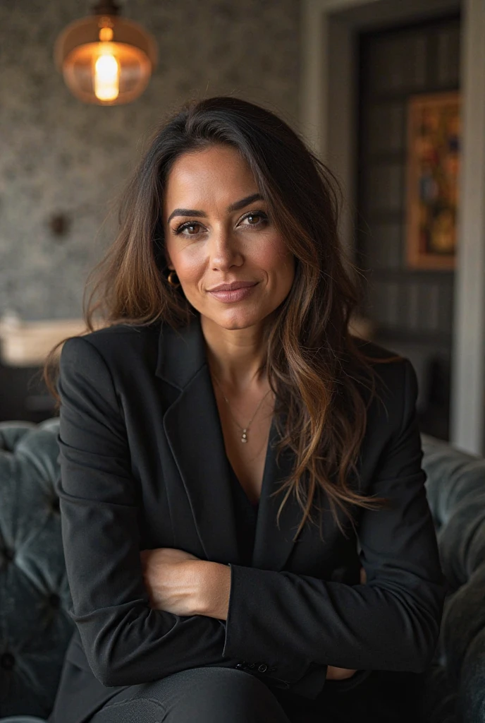 woman, Brazilian, 50 years old, lawyer, elegant, realistic photo