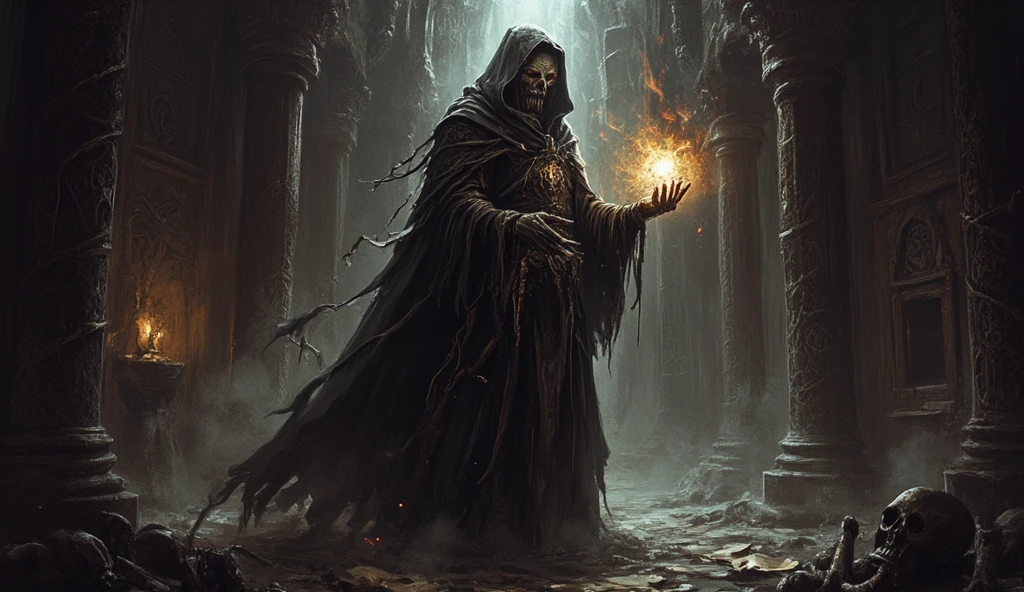 Man in cemetery with red eyes macabre and dark night variations of poses