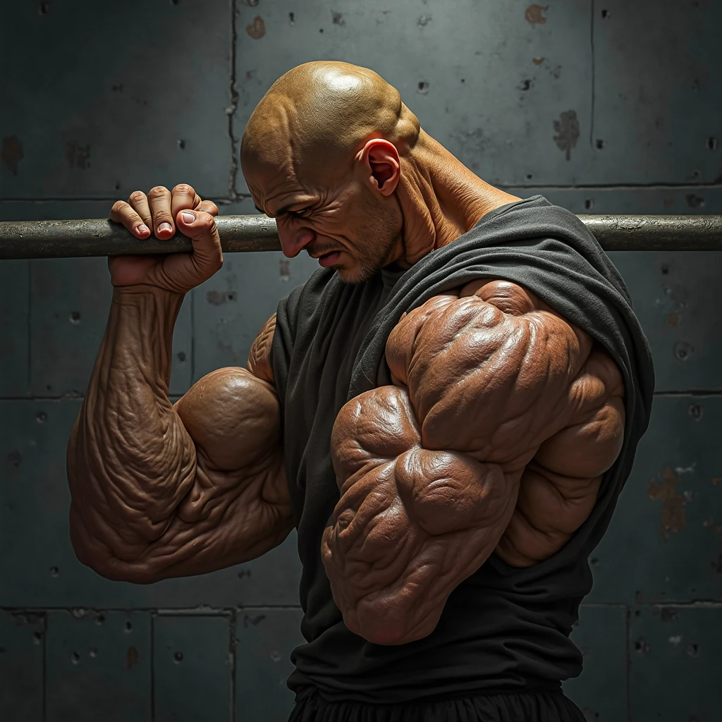 arafed man doing a handstand on a black background, extreme muscles, exaggerated physique, muscular ultraviolent man, exaggerated muscle physique, dramatic powerful pose, muscular and terrifying, bodybuilder, exaggerated muscles, muscular, body builder, breath taking, bodybuilding woman, hr giger muscles, massive muscles, absurdly muscular physique, absurdly massive physique