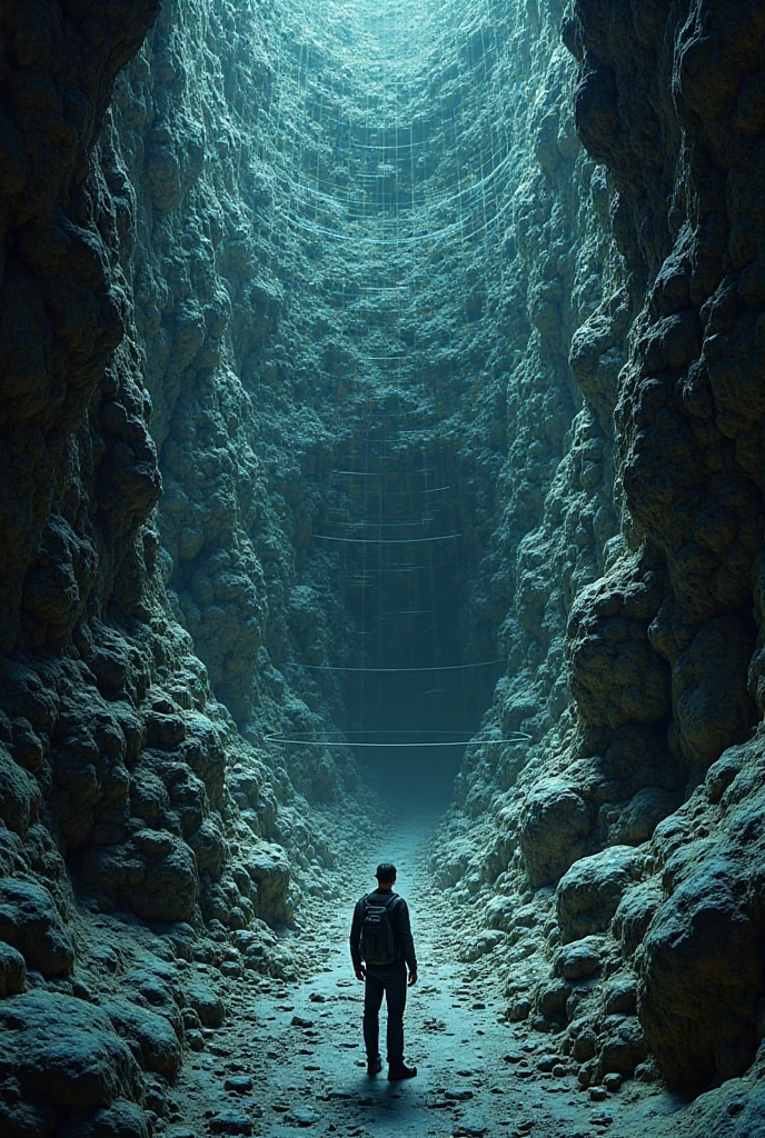 create some paths inside a cave, make the cave more closed
