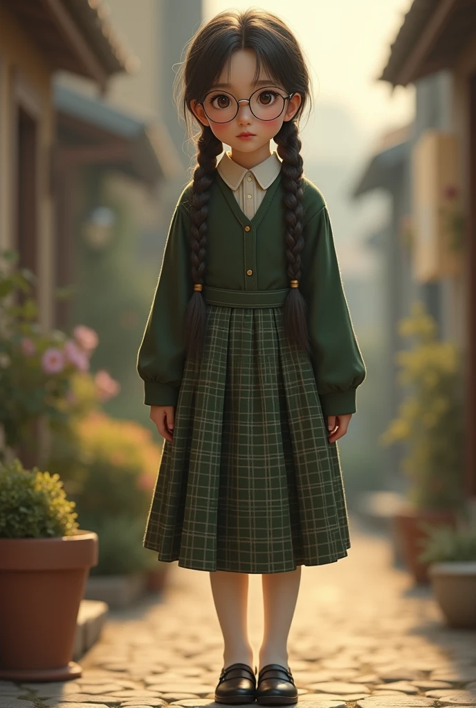 Cute little girl,long whitr hair,k hd, and a scottish fold cat.