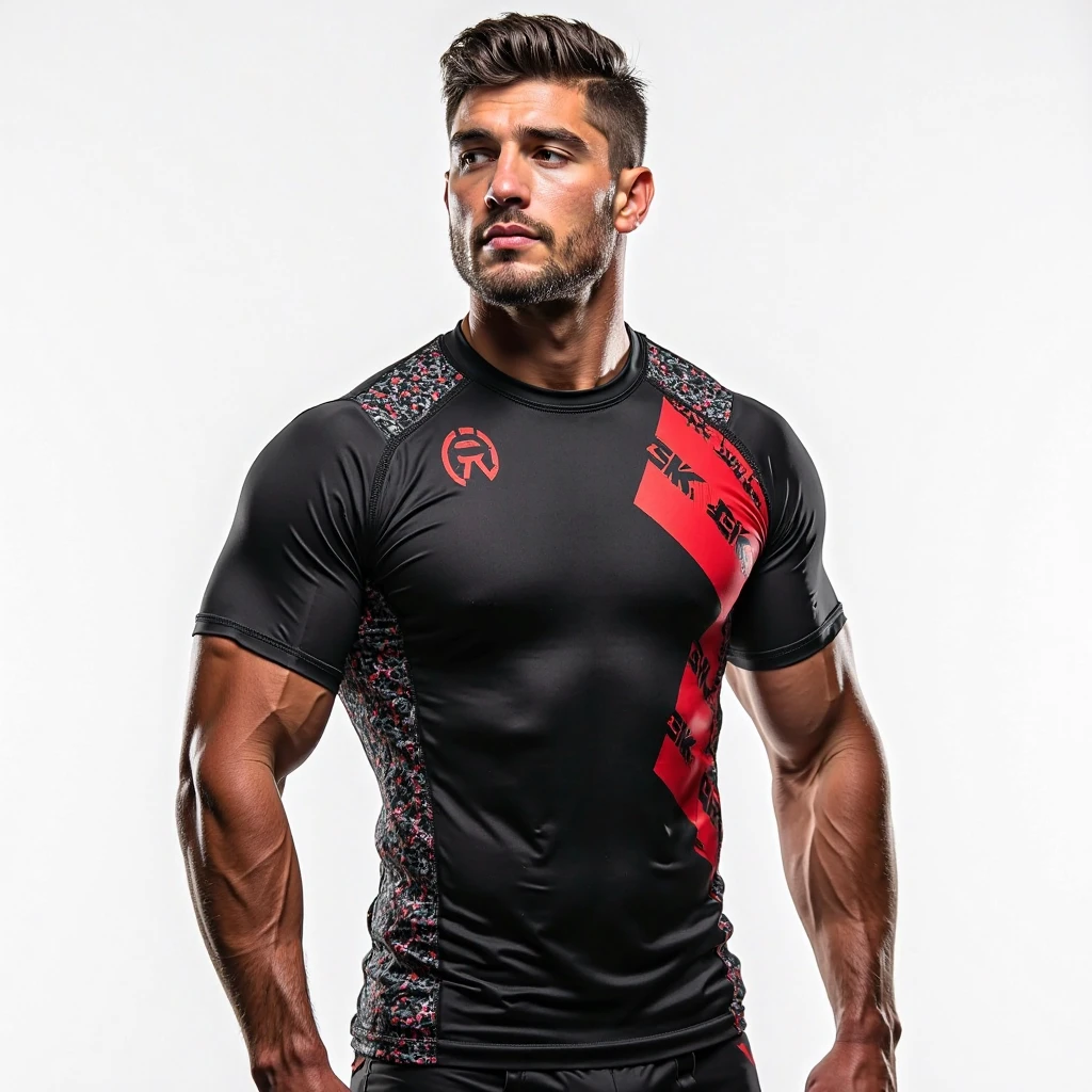 Realistic bodybuilder vector art