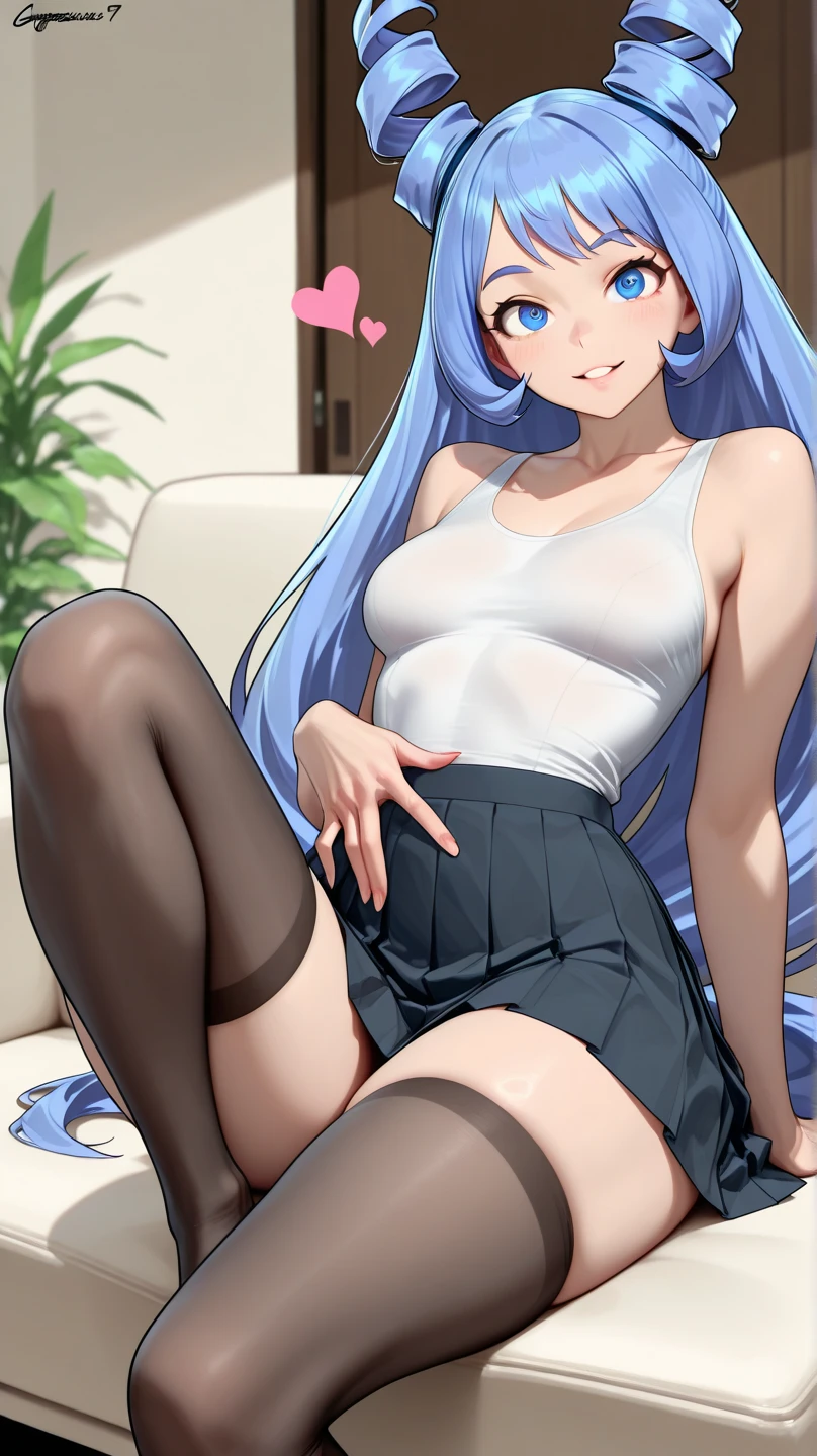 highres, masterpiece, perfect ligthing, bloom, cinematic lighting, adult, perfect skin, female,1girl,long hair, female masturbation, office lady, office, pencil skirt, skirt lift, spread legs, pussy, white shirt, lanyard, thighhighs, suggestive fluid,female ejaculation,squirting,ahegao.rolling eyes, pussy juice, black mask,