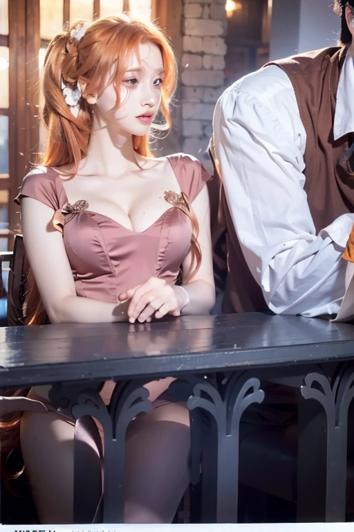 ((4 sexy maids girl in fancy big library - 1 red head. 1 blond, 2 brunets)), offshoulder, light smile, shiny skin, best quality, masterpiece, (photorealistic:1.4)