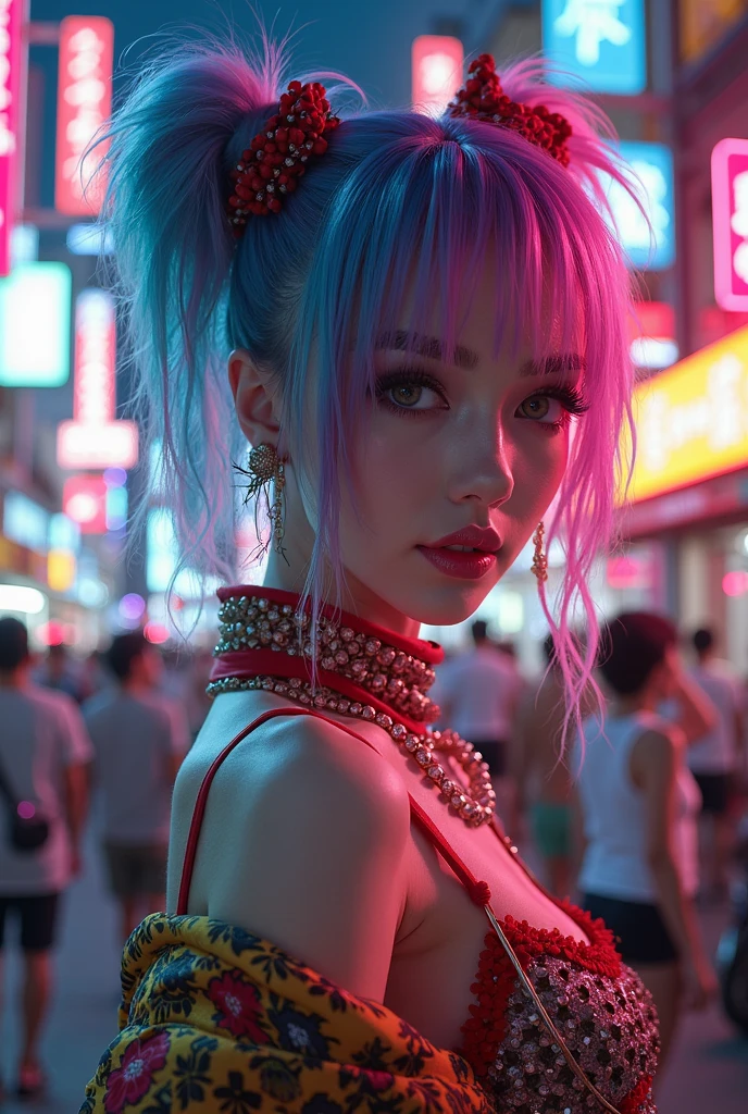 (best quality, masterpiece, highest detailed), (photorealistic:1.2), raw photo, adult woman, a foam party , (vibrant color), (intricate details), exposure blend, bokeh, dim light, (hdr:1.4), high contrast, (muted colors, dim colors, soothing tones:1.3), low saturation, morbid