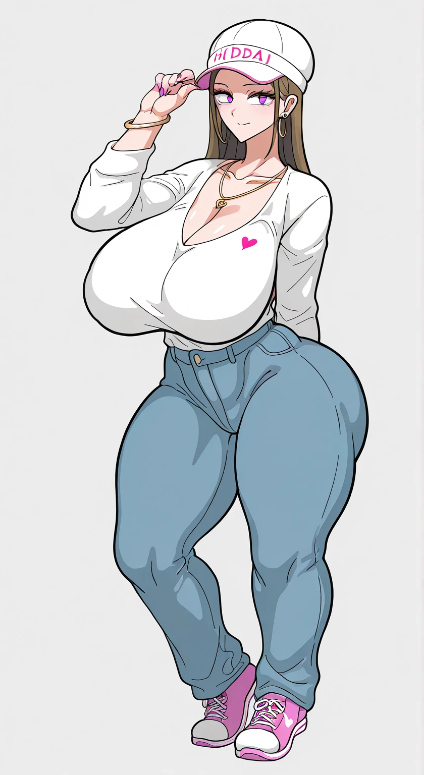 tall woman , high-waist e seios gota, Kale, mulher pelada Kalea, high skinny thighs, Legs long, high-waist, huge huge ((work of art)),(((best qualityer))),((character design sheet)) ,((Vulgar)) , voluptuous girl, ssmile,((between the breasts)) , , pink hair, pink hair, Kalea, naked, naked, vagina naked,, naked vagina, naked pussy, seductive look with pleasure