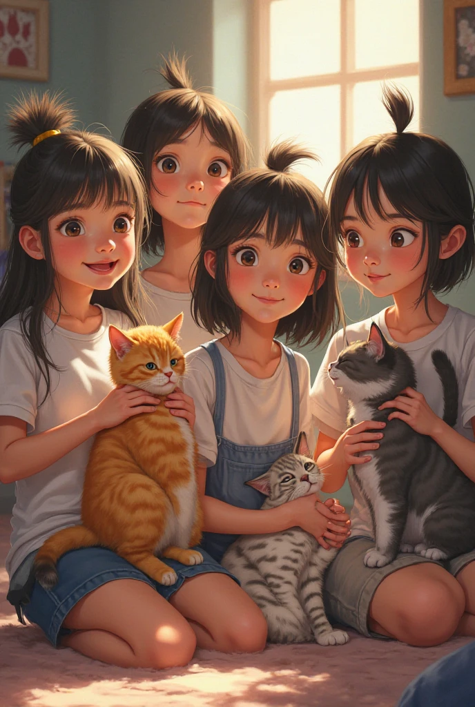 Cute care with girl