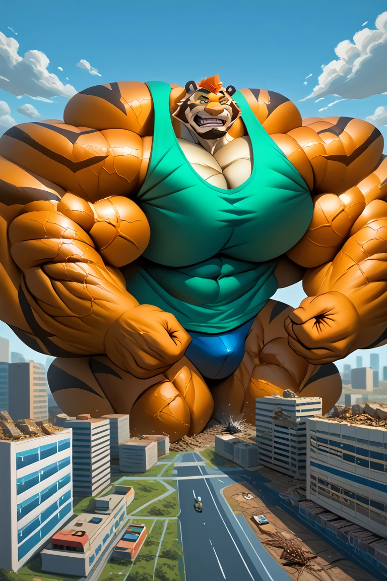 (by darkgem, by boosterpang,), solo focus, solo, 1boy, male, lion boy, cute, girly, femboy, twink, short boy, looking at viewer, smiling, happy, athletic figure, (hyper hips:1.4), (huge bulge:1.2), bulgeJ8, penis outline, large balls, long hair, detailed eyes, yellow eyes, lust, masterpiece, best quality, (pink lace panties:1.4), (topless:1.4), bare paws, digitigrade, standing upright, photorealistic, hyperrealistic, ultradetailed, detailed background, photo background, digital drawing (artwork), girly, outside, cityscape, (giant:1.8), (macro:1.6), (crowded:1.4), (figures in background), looking at viewer, stretching, (tail), gts, walking down street, 