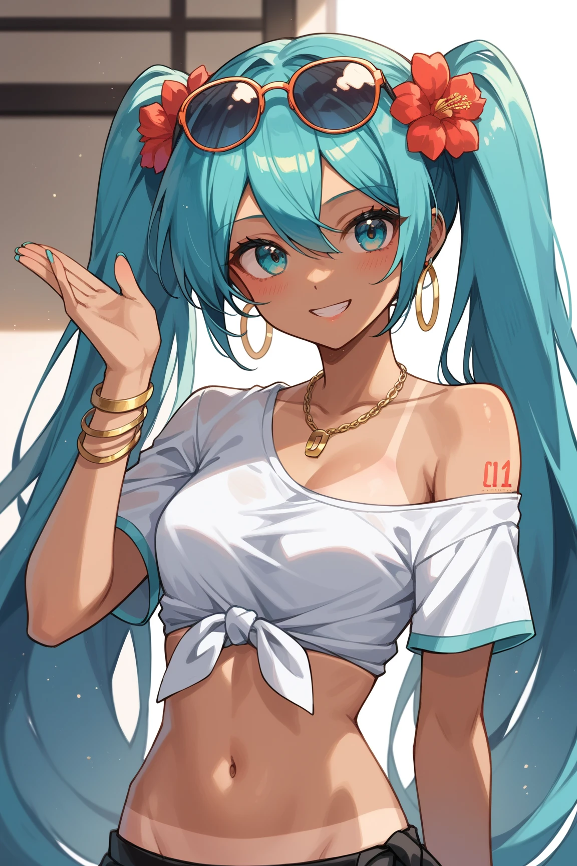 (masterpiece、highest quality、highest quality、Official Art、Beautiful and beautiful:1.2)、(One Girl:1.3)Hatsune Miku、Twin tails,Big Breasts,Poster of the girl who lost her smile, Glossy old advertising poster, Vintage Posters, Poster Vintage, Retro Posters, enoch bolles, 1940s propaganda posters, Joseph Brant, inspired by Art Frahm, beautiful retro art, art deco poster, Vintage Posters style, Hidden Ads, Trading card cover