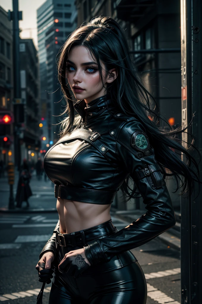 Male demon hunter long black straight hair green eyes two guns --auto --s2