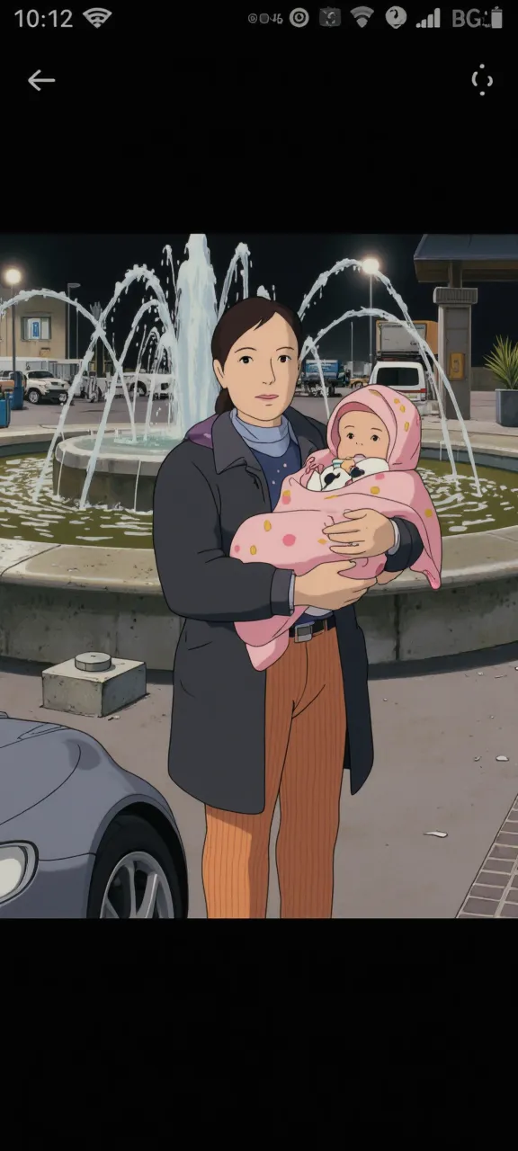 a beautiful lady sitting in a bus holding her baby