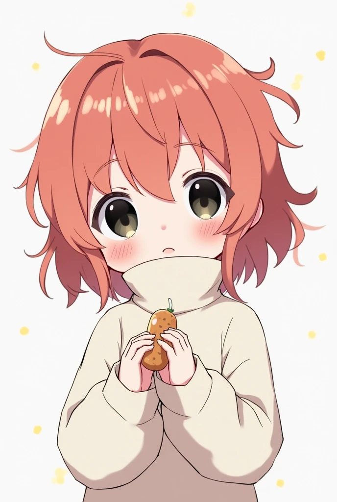 One girl、Carrot、Orange hair、Orange eyes、cute little、masterpiece、Top image quality、Carrot hem on the head、
