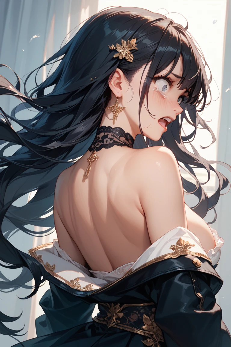 from behind,backwards,(random porn pose:1.2),(Highest image quality,(8k),ultra-realistic,best quality, high quality, high definition, high quality texture,high detail,beautiful detailed,fine detailed,extremely detailed cg,detailed texture,a realistic representation of the face,masterpiece,Sense of presence),(ultra thin hair),(ultra soft hair)