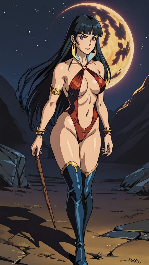 1girl, highres, sharp focus, pixiv masterpiece, (((intricate details)), highly detailed, black hair, fair skin, yellow eyes, snake eyes, long hair, Albedo, Albedo from overlord,