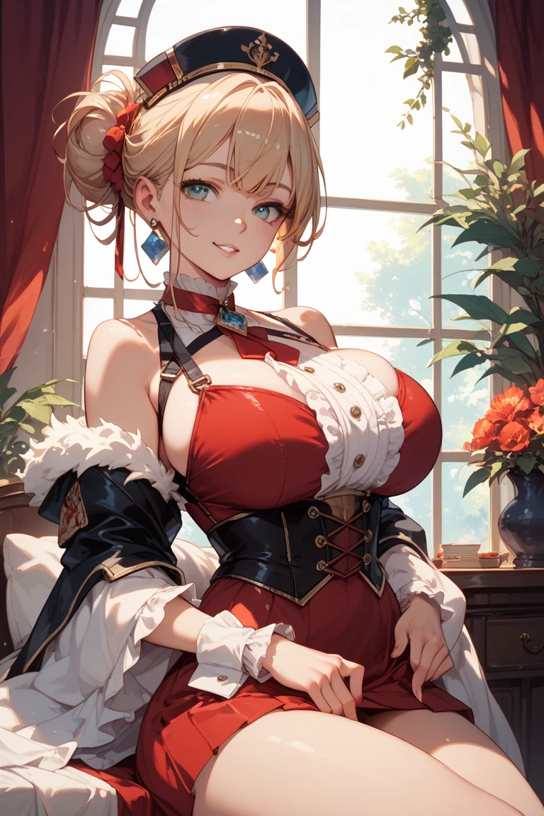beautiful woman,folk girl,blonde with blue eyes,(elegant white dress:1.1), luxury clothes, Elegant Dreslue, (Open shoulder dress:1.1), bare shoulders, scalping, (red dress:1.1), (white puffy sleeves, long sleeve, juliet sleeves:1.1), sexy long dress, rift, comprehensive , (ballroom set:1.3), (Pleated dress:1.3), (decorations:1.15), shirt collar, Gorket, Gold-Trim, royal regalia, knight, Art style by Artgerm, โดย วาดิม คาชินcountryside,countryside,beautiful scenery,European Middle Ages,Smile until all your teeth are gone.,forehead,forehead exposed,very big breasts,ear nipple ring,side waist slit,tight,((side chest)),trousersชั้นในลูกไม้,trousers,((big tits)),(pubic bone),(Hold your hands on your chest...),(Elf Princess), rift, visible chest, Show your breasts, open chest, I see bulging nipples,,(((large areolae:1.4,pink,The nipples are clearly visible.....))),Navel drive,dance,dance, (((2 young women ,beautiful woman))),Revealing the skin, ((pussy,bare female genitals))