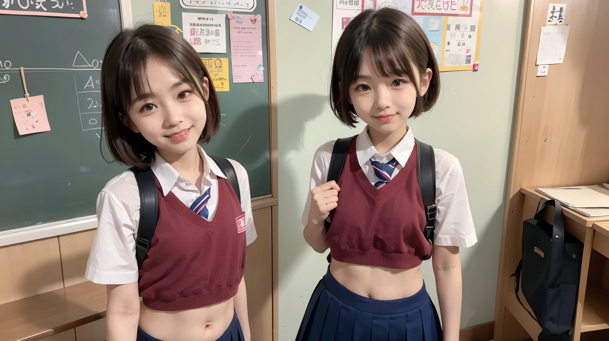 nude:2.0 (TXAA, even smoother edges and really sharp images) short hair;1.7 , nude:1.6 , cute Japanese girl, elementary escola student, uniforme, umbigo, sorrir, escola small mini breasts
cute Japanese girl, elementary escola student, uniforme, umbigo, sorrir, escola
