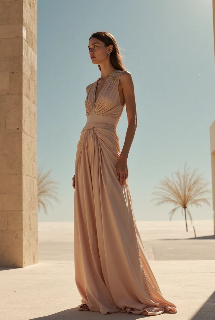 greek elegant woman with elegant bag