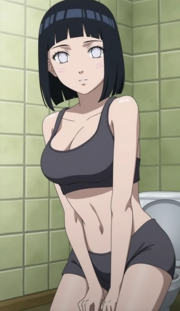 ((Hyūga Hinata)), ((Mini Skirt)), ((Sport Bra))