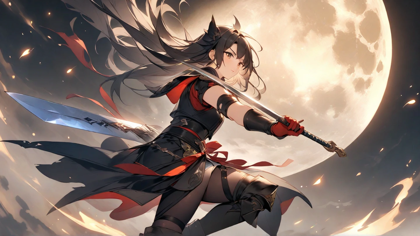 Samurai Running Through the Plains
