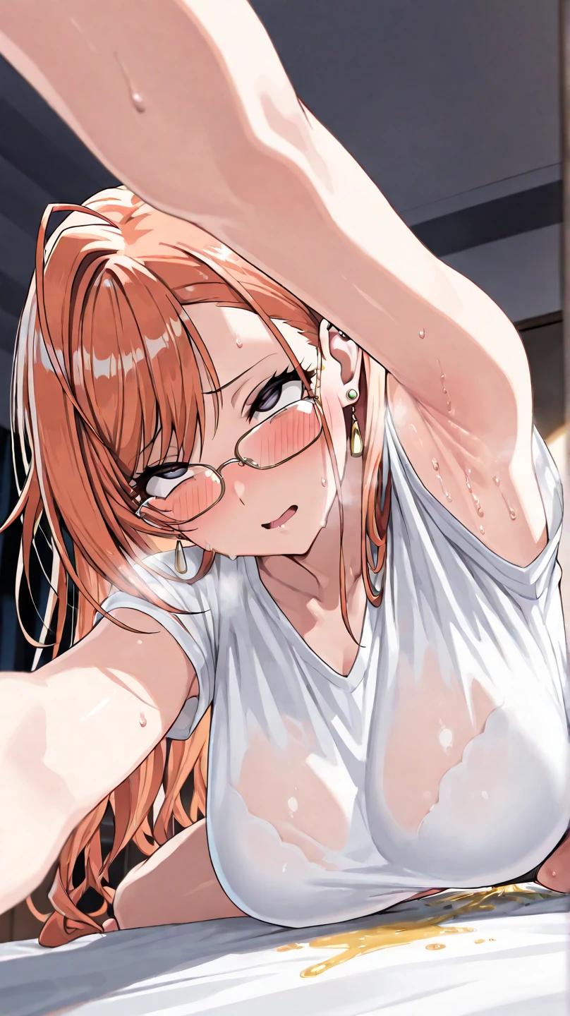 in the shower, hooligan, Washed, Foggy glass, looks at the viewer, ssmile, grin, criminal, laughting, shirt unbuttoned, stooping forward, handsome body(Perfect Anatomy 1.1), medium chest size, bare breasts, sports clothing, red sneakers, madwoman, vulgar, Erotica, half naked, beautiful breasts, waist, bare buttocks, sexy body, hight resolution, 1girl, 独奏, hairlong, blonde woman, dangerous,vivid eyes,Yellow eyes, Odin, Mesmerizing eyes,Confident,superior, naughty, (power \(chainsaw man\),),  red horns, Energy from a chainsaw, Red horns on the head, Cool anime 8K, Clean and detailed anime art, 4K Manga Wallpapers, Подробный портрет Anime Girl, Anime 4K Style, Anime Art Wallpapers 4K, Anime Art Wallpaper 4K Masterpiece, Gorgeous, Best Quality,