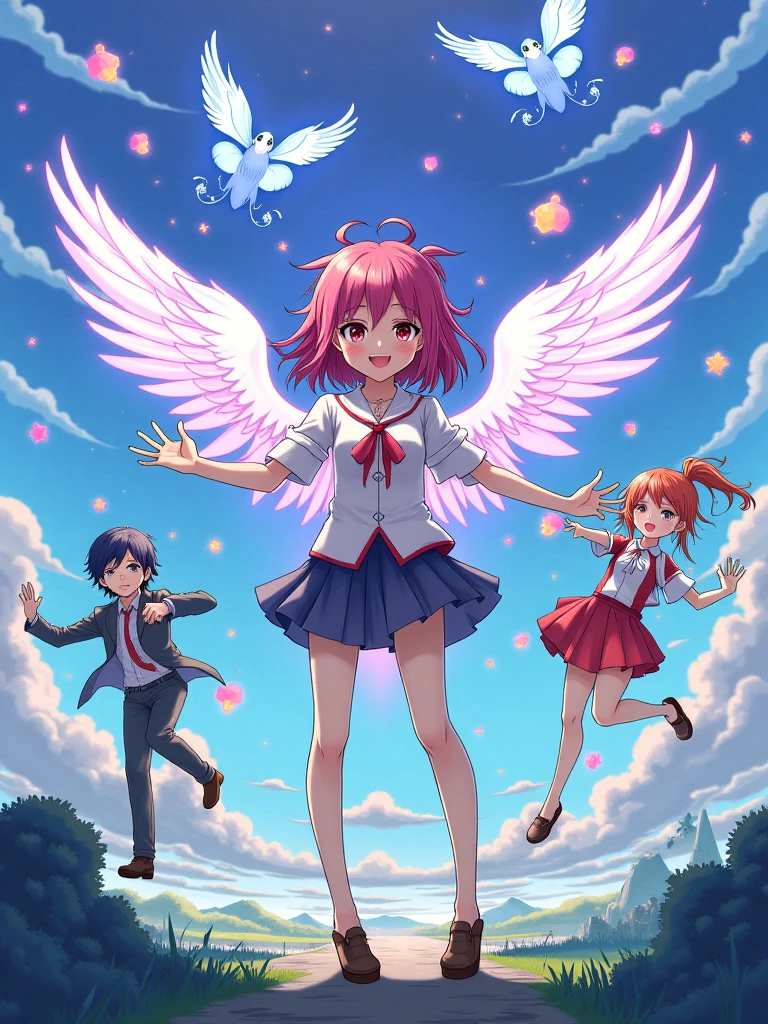 full body, Xayah, Rakan, League Of Legends, Vastaya, Videogame, Surprise Party, Birthday, Happy