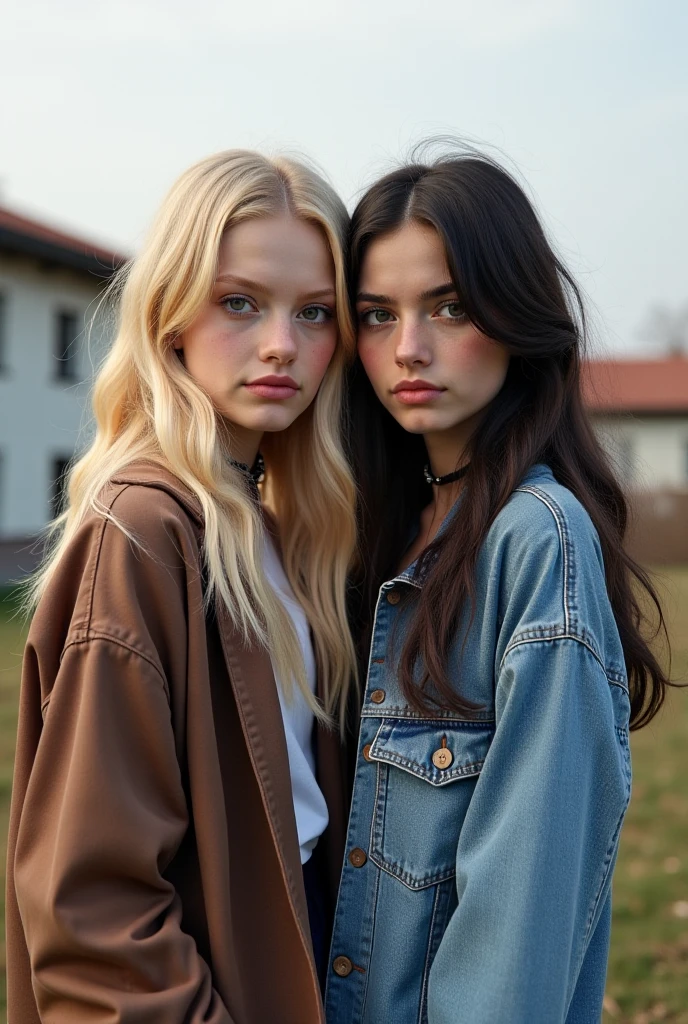 Photo realistic image of two slavish 18-year-old girls with a resemblance to Han - SeaArt AI