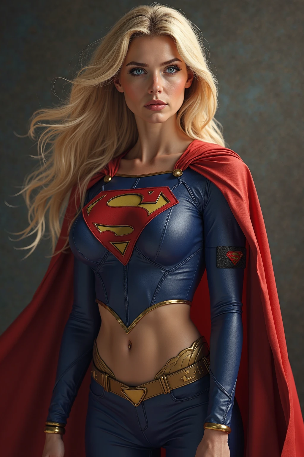 ((highest quality)), ((masterpiece)), (be familiar with), (High definition), (Realistic), (Realistic), (Best Shadow), Low contrast, (Complex:1.4), Side lighting, 8K, ((Helen Slator)), ((SUPER GIRL)), Perfect Face、Detailed、(Accurate hand and finger depiction)、Supergirl Women、Blonde、Voluptuous body、(Large Breasts:1.1)、Narrow waist、Big Ass、Alluring、glamorous, ((standing split leg)), ((Holding his crotch with his hands)), ((pissing:1.4)), Mouth open、(Eyes closed)、Anguished expression、(orgasm:1.0)、Flushing、(sweating)、On the grass、in the deep forest、wood々Surrounded by、blue sky、Side view