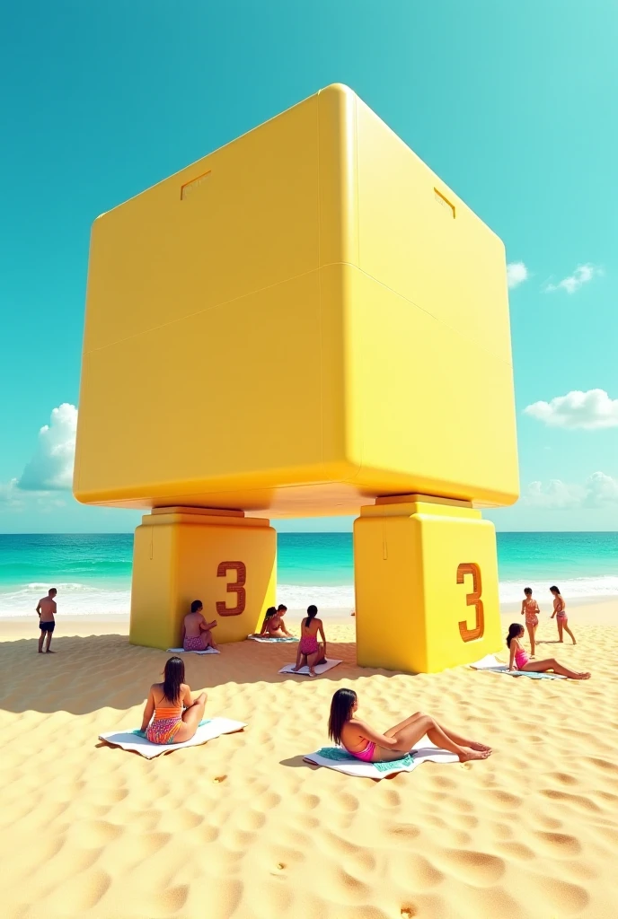 there is a woman walking down the sidewalk with a yellow frisbee, walking away from the camera, walking away from camera, shot on gopro9, taken on go pro hero8, walking towards camera, go pro footage, gopro footage, vacation photo, pov photo, next to a pool, walking towards the camera, in a yellow bikini, is wearing a swimsuit