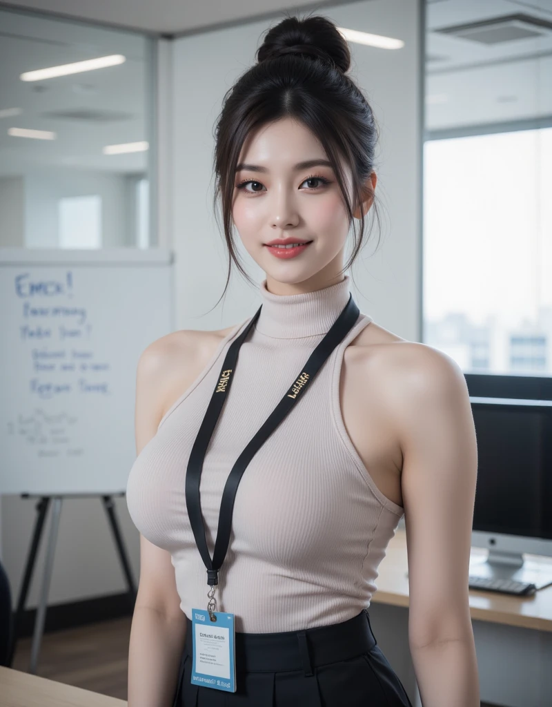1 woman、Korean、Korean nude、nipple, nipple sticker ,cyberpunk suit、latex miniskirt, smooth rubber、tight suit、chest chuck、intricate details、high quality、(upscale:1.4)、Staring at me、ultra realistic 8k、Perfection face、perfection、clean、masterpiece、professional artwork、famous works、Perfection face、beautiful expression、beautiful eyes、short black hair、high heels、wet hair、very big breasts、best image quality、natural background、(focus on chest)、No pants, (RAW Photography:1.2)、top-quality、white, a beautiful detailed girl、tight water suit、latex wet suit, a smile、Twin-tailed、extremely detailed eye and face、beatiful detailed eyes、huge filesize、hight resolution、hight resolution、8k wallpapenely detail、Highly detailed ticker uniform 8k wallpaper、Light on the face、movie lighting、16-year-old girl、sexy pose、(photorealisim:1.4)、illustratio、surrealism、 frombelow、super detailing、​masterpiece