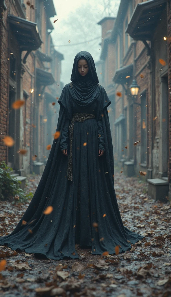 in a panoramic view,photorealestic,8K,Cyberpunk Arabian style,Arab Luxury Women's Military Academy,Luxurious décor,Fabric decoration,Weapon decorations, Three Arab female officers,Wearing the uniform of a modern Arab army officer,Covered with an Arabian burqa(Burqa),Arabic hijab(hijabi sluty),Arabian veil(niqab),Black hood,Black mask,bound waist,masked,Only the eyes are exposed,Sharp eyes,Stand in a row at the military academy,Holding the military flag,All masked,Perfectcomposition,professinal,Meistwick,commissioned,best qualtiy,color corrected,After fixation,Retouching,Improvement,Epic,Tone-mapping,the detail, highly detailed, digitial painting, art stations, Conceptual map of the long dam, Smoothness, Sharp focus, Beautiful illustration, photore, The light from the back window is backlighted, 动态照明, Mist, 复杂, cinematic grain, professinal, face to the viewer,(Beautiful m3d_woman, Perfect M3D_face,), Volumetriclighting, subsurfacescattering, Good highlights, Good shadows, cinematic ligh