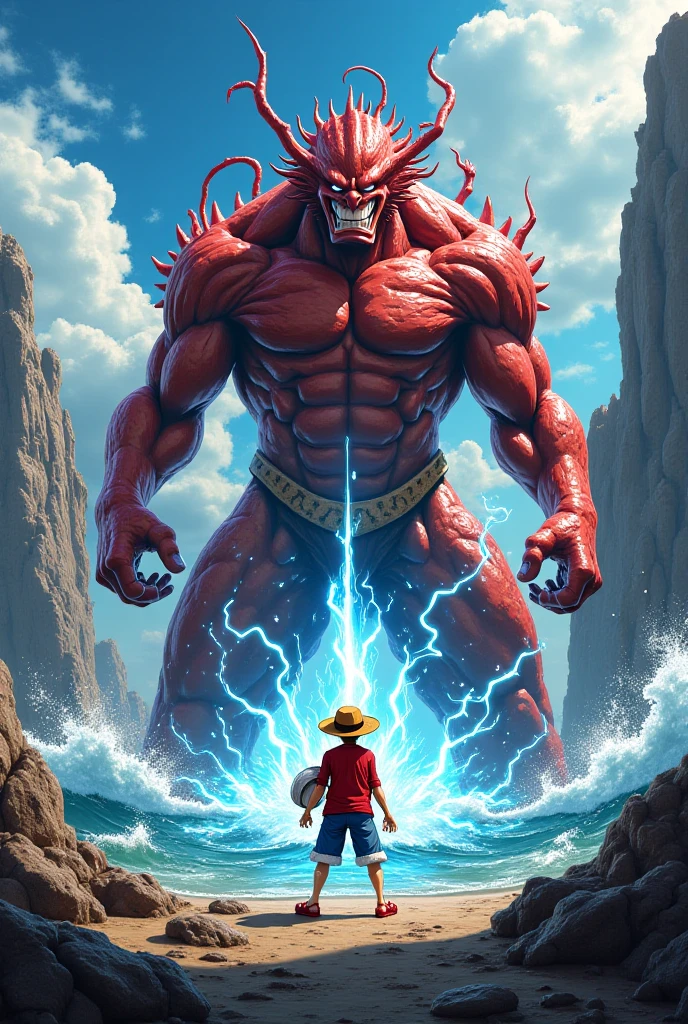 Monkey d luffy gear 5, saytama