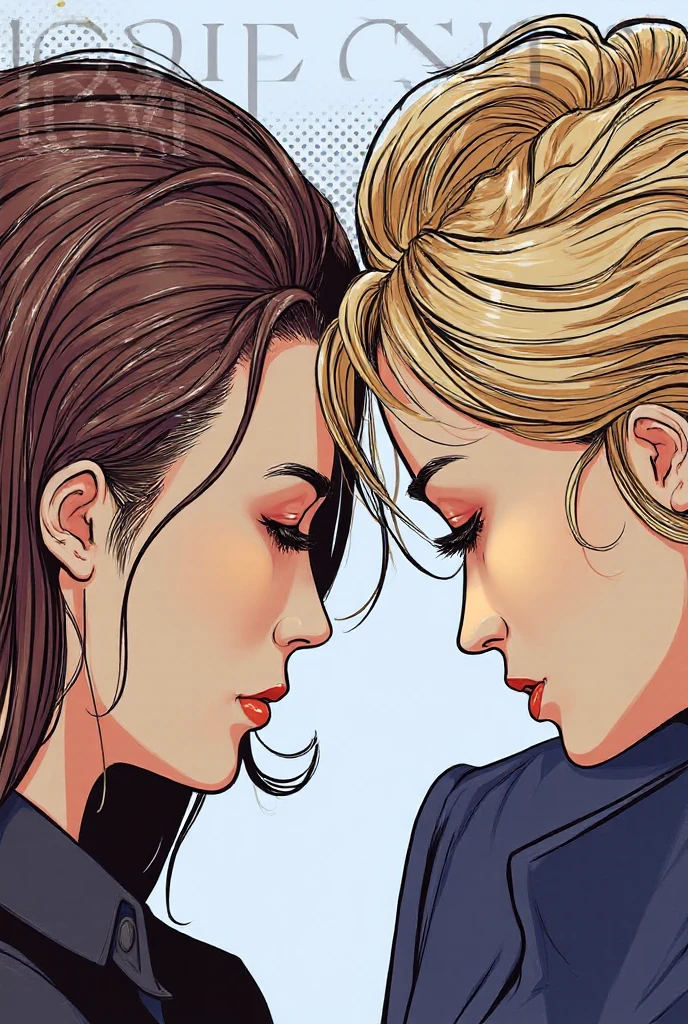 Margot Robbie kissing a clone version of herself. Realistic