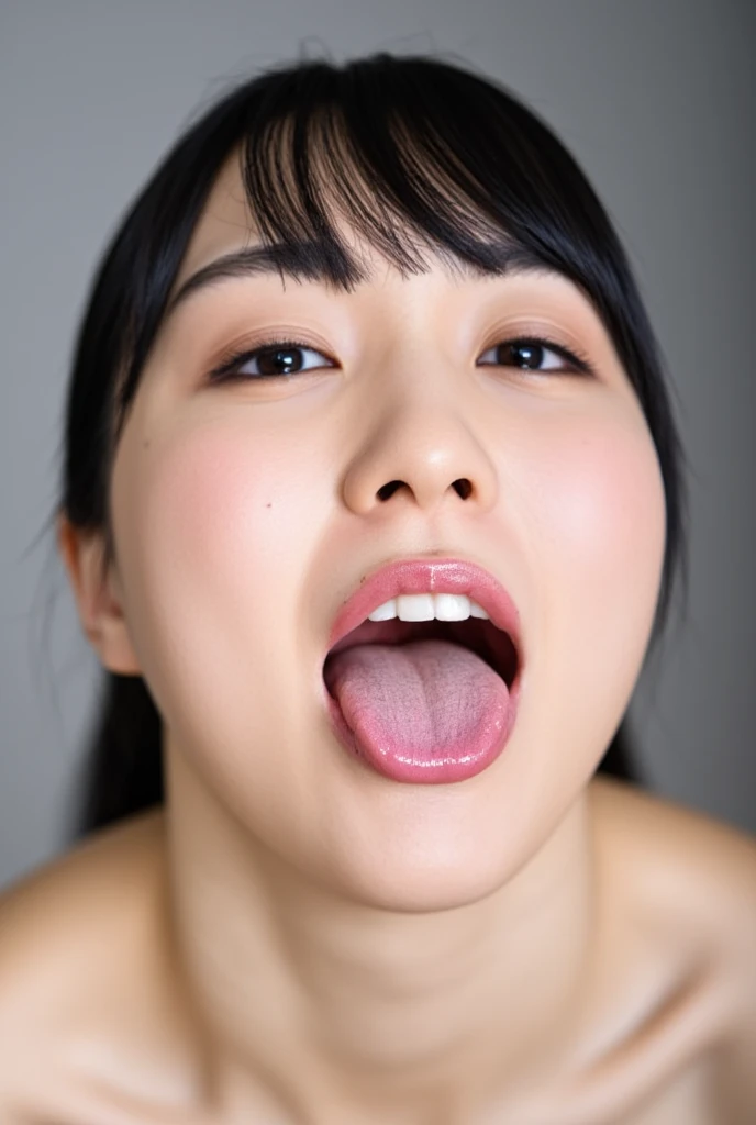 Beautiful Japanese actresses、1 girl,flying debris,,Award-winning photo, Very detailed,Face Focus, Big double eyes(Woman with open mouth and closed eyes ), 18-year-old、Black Hair、Shiny skin、(((Macro close up of face)))、Realistic nostrils、Long and narrow nasal cavity,,,((Random color open cardigan))、Big Breasts、(Sharp Nose)Frowning performance:1.4,,performance,Frowning,please raise your head、Skin shiny with sweat,Oily facial skin,Tied Hair,Squatting and giving a blowjob,female teacher,Squatting in the hallway、Squat、50 degree hot room、Skin shiny with sweat、Wet transparent fabric,Sweaty all over my face,A face enduring intense pain、Screaming face,Open your mouth wide and shout,((ahegao, drooling, saliva trail, long tongue, face-to-face, textured skin, anatomically correct, UHD, highres))Head is up,Public toilet,toilet,((Symmetrical face))