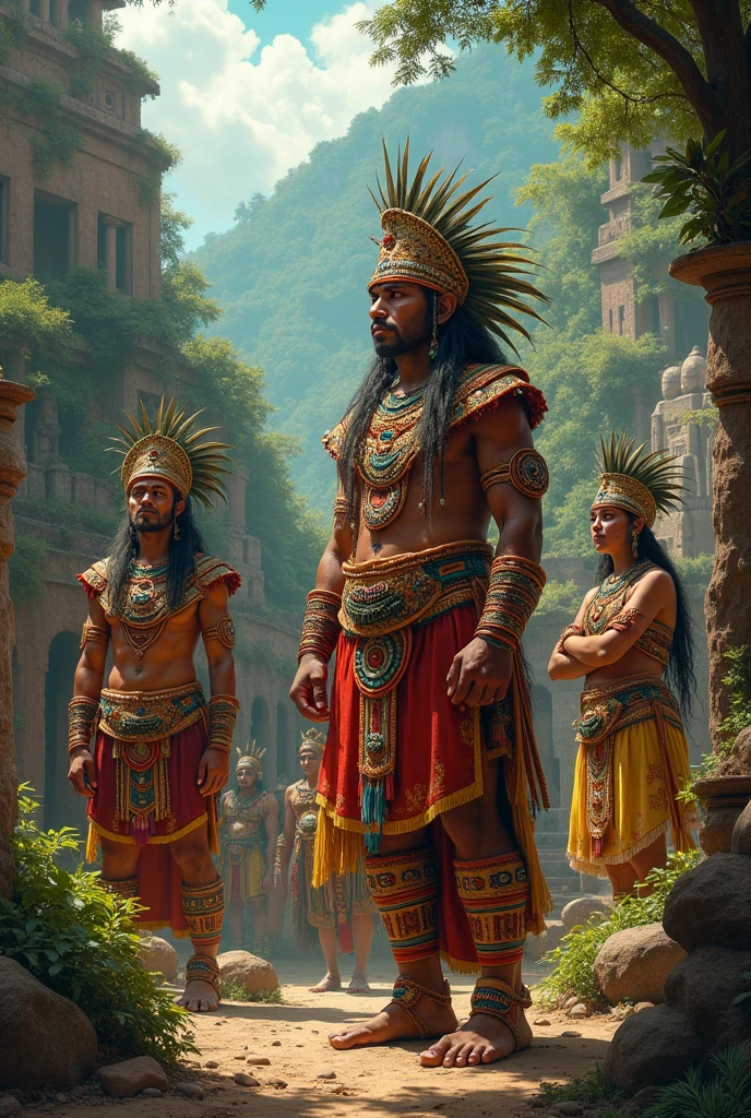 Create an image of Colombian indigenous culture