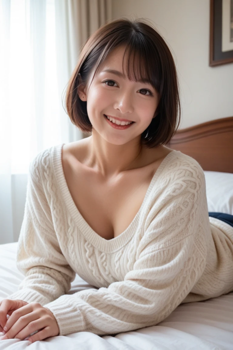 High resolution、High level image quality、In 8K、real live action、RAWphotographgraphy、highest quality、masterpiece、table top、beautiful japanese girl、japanese woman、cute little face、((shining face))、((((My cheeks turned red))))、(((((laugh shyly)))))、white skin、((Obscene content))、For adults、porn、the charm of sex、absurd、small breasts、超A high resolution、RAWphotograph、beautiful pussy lines、alone、whole body、very nice、white knit sweater、 mini skirt、japanese woman、Are standing、(Photoreal:1.37)、photon mapping、realistic、radio city、Physically based rendering、Depth of written boundary、blurred background、photograph、hair、thighs、Japanese ID card、sparkling eyes、glossy lips、too bright natural light、bright sun、too bright sunlight、looking at camera、