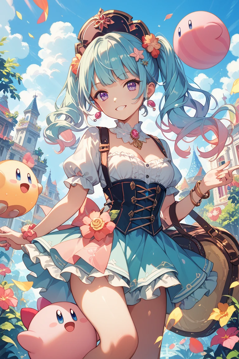 Masterpiece, best quality, super detailed, illustration, (1 girl), beautiful meticulous eyes, looking at the viewer, close-up, (breast focus), (arm behind: 1.2), pink hair, shyness, rabbit hairpin, nudity