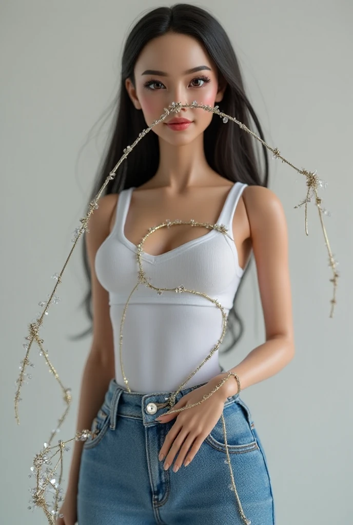 (miniature woman), sitting In a person's hand, black short latex dress, award winning masterpiece 8k, UHD <lora:Miniature_People_-_By_DICE:0.7> (miniature woman),sitting In a person's hand