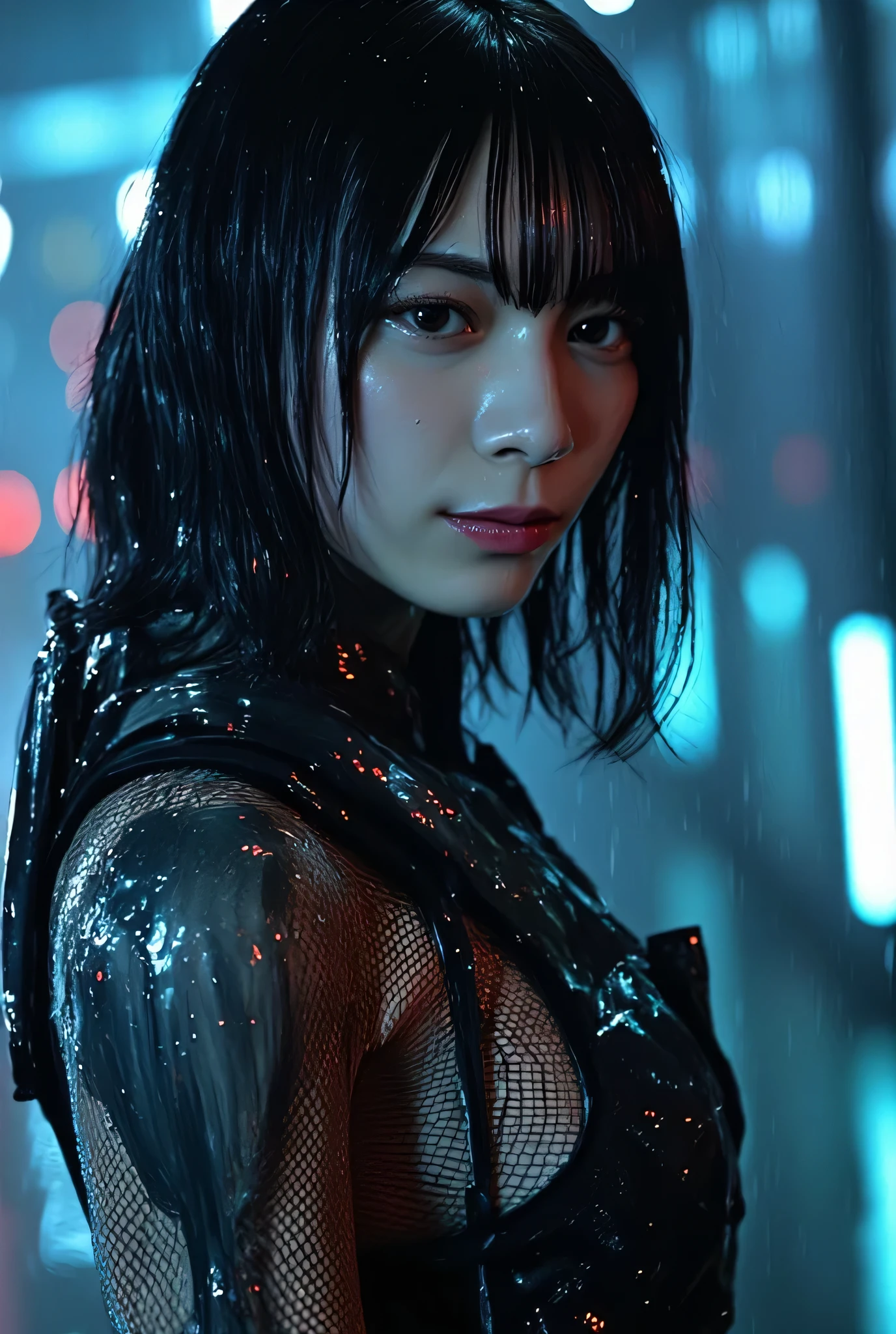 Ghost in the Shell, Motoko Kusanagi, battle scene