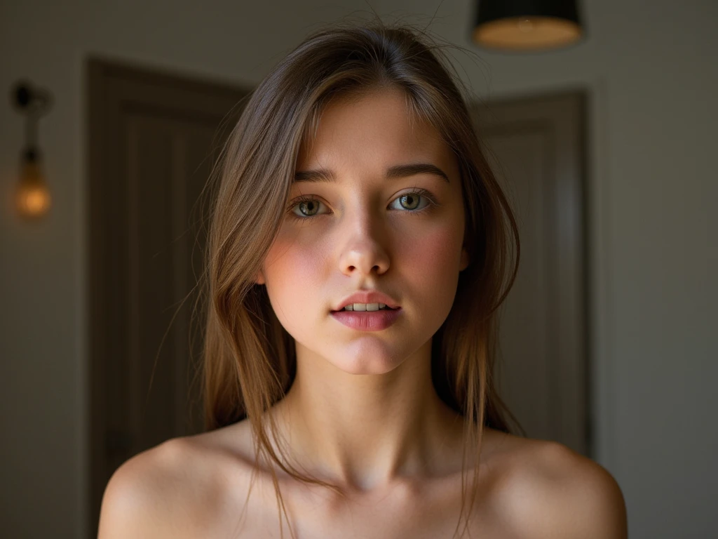 Portrait of a beautiful 12 year old girl, Firm breasts, Sweat dripping, It&#39;s hot and sweaty, Glowing Skin, blush, [Slender body],[7 heads]Realistic, (masterpiece:1.4, Highest quality), (Intricate details), unity 8k wallpaper, ultra detailed, (pastel colour:1.3), (race), Very thin underwear baby doll, Blonde, beautifully、aesthetic, One girl,15 years old Details, alone, Front view,Full body portrait,Victorian Mansion,[Puffy small nipples] 