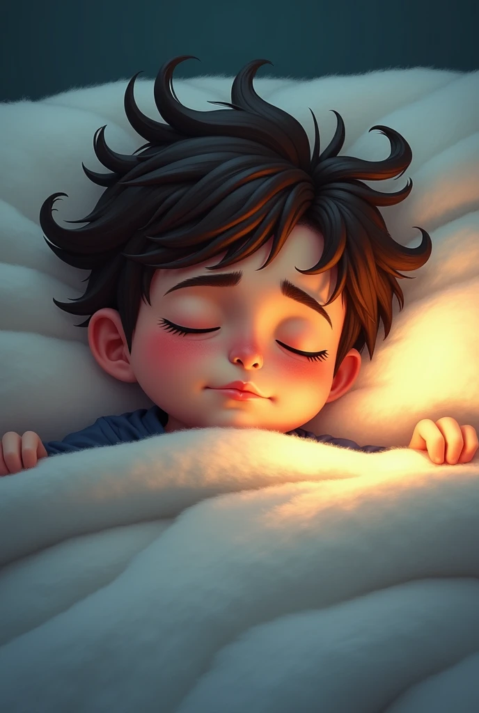 (((Masterpiece))), (((Best Quality: 1.4))), ((Super Detail: 1.4)) , a boy dreaming while sleeping. ultra High resolutions 