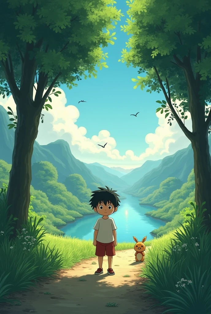 Transform this picture into ghibli style