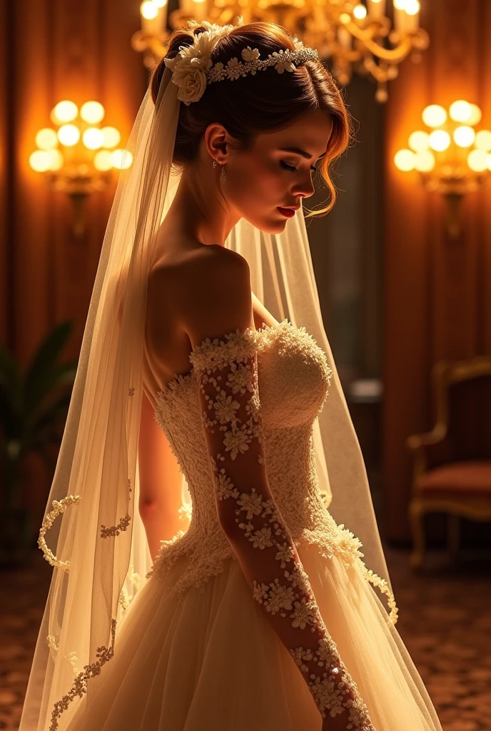 spiderweb bride in the cathedral entwined in a spider's web, cinematic, photorealistic very detailed, professional photo <lora:spiderweb:1>