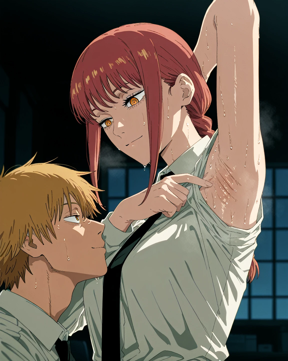 masterpiece, best quality, extremely detailed, 1girl, animegirl, solo, Makima, makima from chainsaw man, ((side view)), ((almost asleep dead eyes half lidded)), ((anal sex)), ((a penis deep in her anus)), ((a penis fully inside her anus)), ((down to the base)), ((another penis in her mouth)), ((deepthroat)), ((a penis down her throat)), ((a penis deep in her throat)), ((paniful sex)), ((rough sex)), ((painful deepthroat)), ((crying with eyes half open)), ((tears streaming down her face)), ((tongue out)), ((saliva dripping from tongue)), ((out of breath)), ((exhausted)), ((dizzy)), ((dead eyes)), ((dead iris)), ((eyes rolling up into the head)), ((eyes rolling up the head)), ((in pain)), ((pained look)), ((painful anal sex))