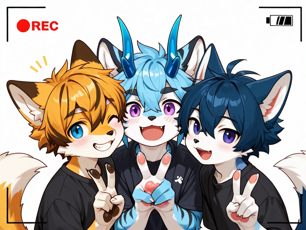 2boys, squirrel, furry, bodyfur, tail, collar, bra, bottomless, gloves, boots, chibi, sparkling eyes, source_anime, multiple views, 3koma, comic, interracial, penis size difference, height difference, age difference, , anal, sex from behind, holding another's wrist, standing, small penis, large penis, testicles, multiple penises, precum, fucked silly, ahegao, surprised, blush, looking away, drooling, spoken exclamation mark, simple background, faceless male, muscular, giant, wedding dress