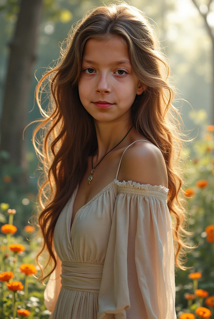 Create realistic -yeld girhotos with long hair (ukranian), Cute face, Whole body, Slender body, shapely legs, Thin ankles, thin-waist, beach, naked, bodypaint, exposed, sexy posting