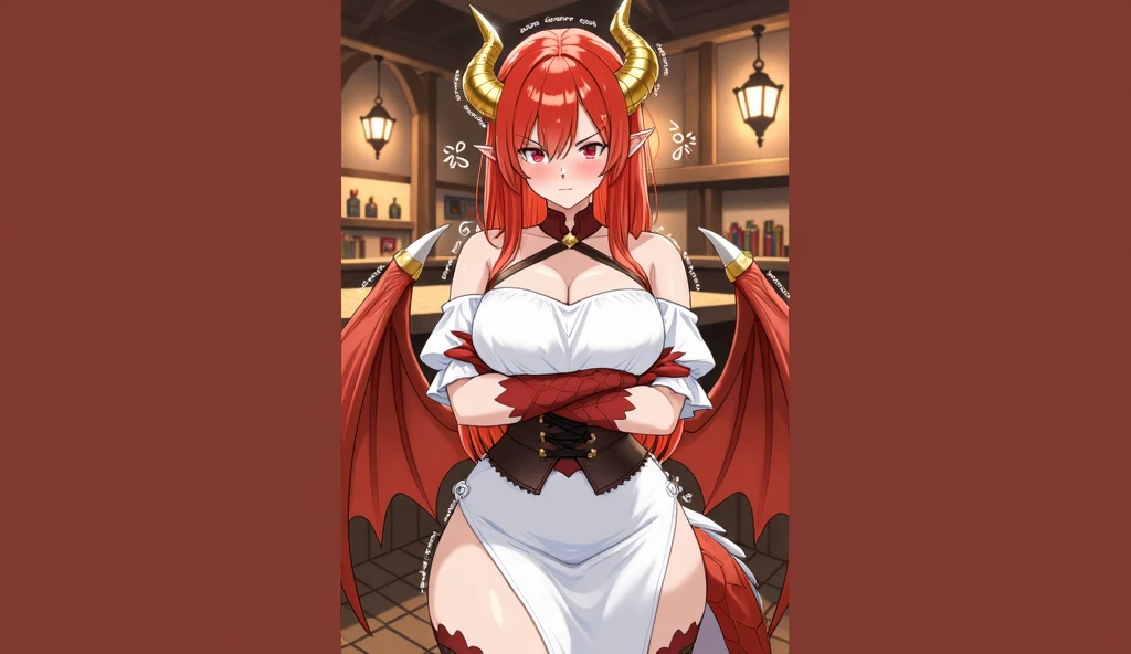 score_9,
<lora:zentreya_v1_pruned:1>, zentreya, maid, 
apron, skirt, micro bikini top, hand on hip, holding tray, 
by neoartcore,
high resolution, Masterpiece,
uncensored, rating_explicit,