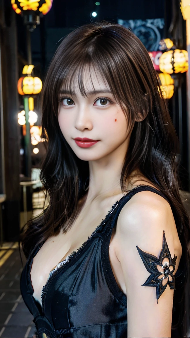 (Ultra Realistic), (Illustration), (High Resolution), (8K), (Very Detailed), (Best Illustration), (Beautiful and Detailed Eyes), (Best Quality), (Ultra Detailed), (Masterpiece), (Wallpaper), (Detailed Face), Solo, One Girl, Viewer, Fine Detail, Detailed Face, Dark Bar Counter, In the Dark, Deep Shadows, Low Key, pureerosfaceace_v1, Smile, Long Hair, Dark blonde shawl straight hair, bangs, perfect tits, puffy areolas, puffy nipples, nudes,no bra,nsfw, no clothes, natural tits, medium boobs, smooth areolas, pink puffy areolas,pink nipples